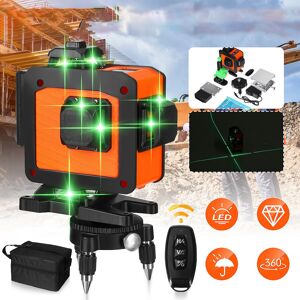 GreenZech (EU Plug) 16 Line Laser Level Green Light Auto Self Leveling Cross 360 Rotary Me GreenZech (EU Plug) 16 Line Laser Level Green Light Auto Self Leveling Cross 360 Rotary Me