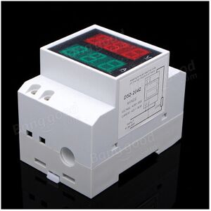 GreenZech AC 80-300V Din Rail AC LED Dual Display Volt Meter Ammeter Voltage Ampere Gauge GreenZech AC 80-300V Din Rail AC LED Dual Display Volt Meter Ammeter Voltage Ampere Gauge