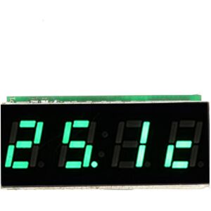 GreenZech (Green) 0.36 Inch 3-in-1 Time + Temperature + Voltage Meter Display with NTC DC7 GreenZech (Green) 0.36 Inch 3-in-1 Time + Temperature + Voltage Meter Display with NTC DC7