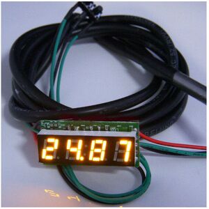 GreenZech (Yellow, 200V) 0.28 Inch 3-in-1 Time + Temperature + Voltage Display DC7-30V Vol GreenZech (Yellow, 200V) 0.28 Inch 3-in-1 Time + Temperature + Voltage Display DC7-30V Vol