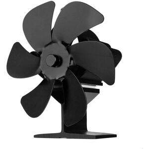 GreenZech (Black) 6 Blades Wood Stove Fan Heat Self-Powered Burner Fireplace Fan Eco Heate GreenZech (Black) 6 Blades Wood Stove Fan Heat Self-Powered Burner Fireplace Fan Eco Heate