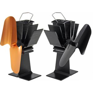 GreenZech (Gold) 2 Blade Heat Powered Wood Stove Fan Silent Eco-Friendly Fireplace Fan for GreenZech (Gold) 2 Blade Heat Powered Wood Stove Fan Silent Eco-Friendly Fireplace Fan for