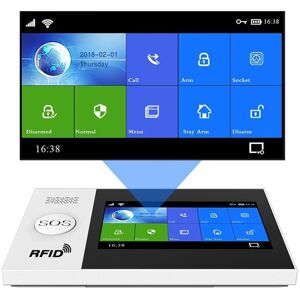 GreenZech Alarm System - 4.3 Inch Screen, WiFi, GSM, GPRS, Home Security with Sensors GreenZech Alarm System - 4.3 Inch Screen, WiFi, GSM, GPRS, Home Security with Sensors