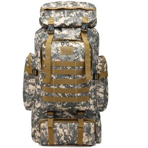 GreenZech (camouflage 1) 80L Molle Tactical Bag Outdoor Traveling Camping Hiking Military GreenZech (camouflage 1) 80L Molle Tactical Bag Outdoor Traveling Camping Hiking Military