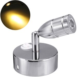 GreenZech (Warm White) 12V-24V Interior LED Reading Spot Light Bedside Wall Lamp For RV Bo GreenZech (Warm White) 12V-24V Interior LED Reading Spot Light Bedside Wall Lamp For RV Bo