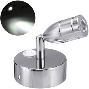 GreenZech (White) 12V-24V Interior LED Reading Spot Light Bedside Wall Lamp For RV Boat Ca GreenZech (White) 12V-24V Interior LED Reading Spot Light Bedside Wall Lamp For RV Boat Ca