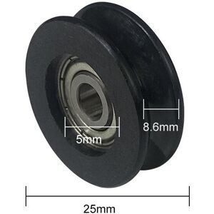 GreenZech (25mm 625) Nylon U-Groove Bearings - Double Metal Shielded Chrome Steel Ball Bea GreenZech (25mm 625) Nylon U-Groove Bearings - Double Metal Shielded Chrome Steel Ball Bea