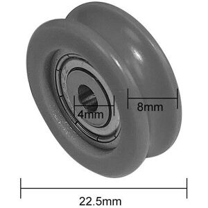 GreenZech (625ZZ) Nylon U-Groove Bearings - Double Metal Shielded Chrome Steel Ball Bearin GreenZech (625ZZ) Nylon U-Groove Bearings - Double Metal Shielded Chrome Steel Ball Bearin