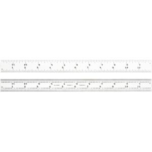 Starrett C604R-12 Spring Tempered Steel Rule with Inch Graduations 4R Style Gr Starrett C604R-12 Spring Tempered Steel Rule with Inch Graduations 4R Style Gr