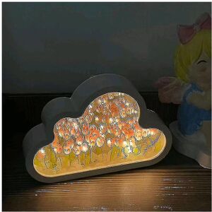 Unbranded (Pink, A) Black Friday Diy Tulip Night Light, Cloud Tulip Mirror Night Light, Si Unbranded (Pink, A) Black Friday Diy Tulip Night Light, Cloud Tulip Mirror Night Light, Si