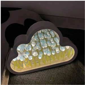 Unbranded (Blue, A) Black Friday Diy Tulip Night Light, Cloud Tulip Mirror Night Light, Si Unbranded (Blue, A) Black Friday Diy Tulip Night Light, Cloud Tulip Mirror Night Light, Si