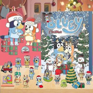 Unbranded Christmas Bluey Figures 24 Days Countdown Advent Calendar Cartoon Bluey Toys Kid Unbranded Christmas Bluey Figures 24 Days Countdown Advent Calendar Cartoon Bluey Toys Kid