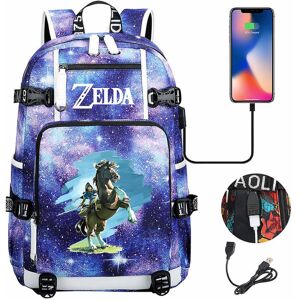 Unbranded (6) Zelda Breath of the Wild Eye Game USB Backpack - Cosplay Student Schoolbag f Unbranded (6) Zelda Breath of the Wild Eye Game USB Backpack - Cosplay Student Schoolbag f
