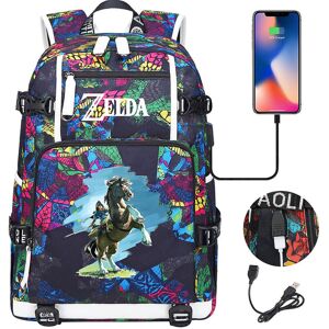 Unbranded (7) Zelda Breath of the Wild Eye Game USB Backpack - Cosplay Student Schoolbag f Unbranded (7) Zelda Breath of the Wild Eye Game USB Backpack - Cosplay Student Schoolbag f