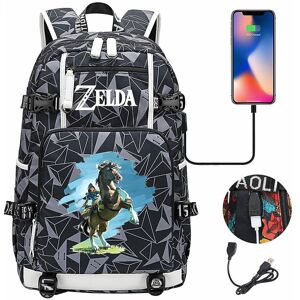 Unbranded (2) Zelda Breath of the Wild Eye Game USB Backpack - Cosplay Student Schoolbag f Unbranded (2) Zelda Breath of the Wild Eye Game USB Backpack - Cosplay Student Schoolbag f