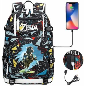 Unbranded (4) Zelda Breath of the Wild Eye Game USB Backpack - Cosplay Student Schoolbag f Unbranded (4) Zelda Breath of the Wild Eye Game USB Backpack - Cosplay Student Schoolbag f