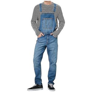 Unbranded (Dark Blue, M) Mens Loose Denim Overalls Bib Suspenders Pants Dungarees Jeans Ju Unbranded (Dark Blue, M) Mens Loose Denim Overalls Bib Suspenders Pants Dungarees Jeans Ju