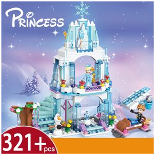 Unbranded (Style B) Elsa Ice Castle Toy Building Set Princess Fun With Light Assemble Girl Unbranded (Style B) Elsa Ice Castle Toy Building Set Princess Fun With Light Assemble Girl