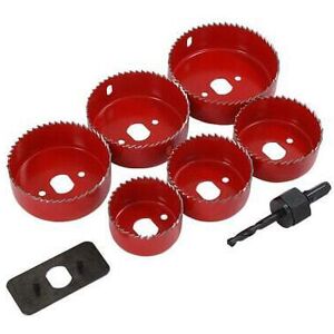 Neilsen 9pc Hole Saw Down Lights Hole Cutter Saw Set 50mm 60mm 65mm 72mm 75mm 86mm 0900 Neilsen 9pc Hole Saw Down Lights Hole Cutter Saw Set 50mm 60mm 65mm 72mm 75mm 86mm 0900