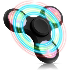 Unbranded (black White) Solid Metal Led Light Up Fidget Spinner - Reusable Party Favor Wit Unbranded (black White) Solid Metal Led Light Up Fidget Spinner - Reusable Party Favor Wit