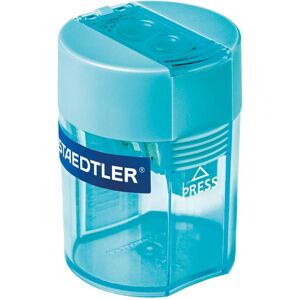 Staedtler Double Hole Tub Pencil Sharpener - Turquoise - 512 006-37 Staedtler Double Hole Tub Pencil Sharpener - Turquoise - 512 006-37