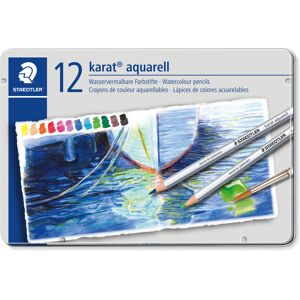 Staedtler Karat Aquarell Premium Watercolor Pencils Set of 12 Colors Staedtler Karat Aquarell Premium Watercolor Pencils Set of 12 Colors