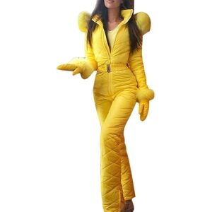Unbranded (Yellow, M) Women Winter Warm Snowsuit Outdoor Sports Pants Ski Suit Waterproof Unbranded (Yellow, M) Women Winter Warm Snowsuit Outdoor Sports Pants Ski Suit Waterproof