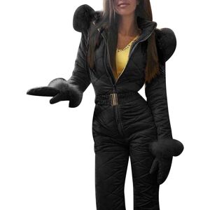 Unbranded (Black, 2Xl) Women Winter Warm Snowsuit Outdoor Sports Pants Ski Suit Waterproof Unbranded (Black, 2Xl) Women Winter Warm Snowsuit Outdoor Sports Pants Ski Suit Waterproof