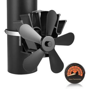 Unbranded 5 Blades Stove Fan Heat Powered Fireplace Fan Hanging On Chimney Pipe For Wood L Unbranded 5 Blades Stove Fan Heat Powered Fireplace Fan Hanging On Chimney Pipe For Wood L