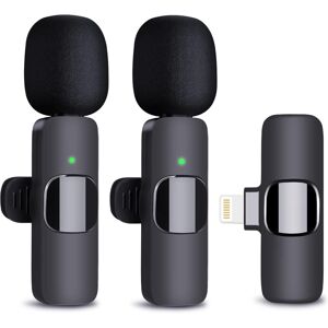 Unbranded Wireless Microphone for iPhone, 2 Pack Professional Wireless Lavalier Microphone Unbranded Wireless Microphone for iPhone, 2 Pack Professional Wireless Lavalier Microphone