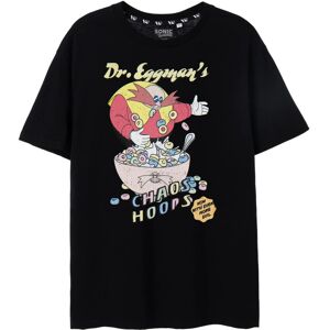 (XL, Black) Sonic The Hedgehog Mens Chaos Hoops T-Shirt (XL, Black) Sonic The Hedgehog Mens Chaos Hoops T-Shirt