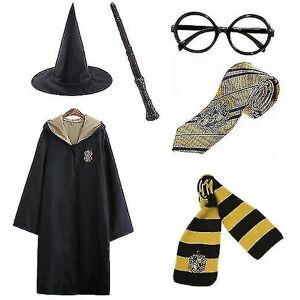 Unbranded (yellow, 115cm (3-4 years)) Magic Wizard 6pc Set Magic Wizard Cosplay Fancy Dres Unbranded (yellow, 115cm (3-4 years)) Magic Wizard 6pc Set Magic Wizard Cosplay Fancy Dres