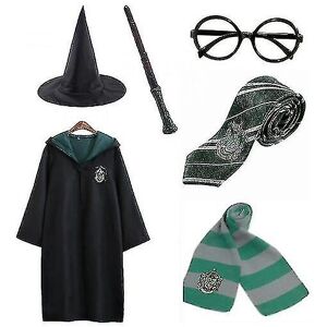 Unbranded (green, 125cm (5-6 years)) Magic Wizard 6pc Set Magic Wizard Cosplay Fancy Dress Unbranded (green, 125cm (5-6 years)) Magic Wizard 6pc Set Magic Wizard Cosplay Fancy Dress