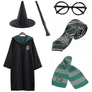 Unbranded (green, 135cm (7-8 years)) Magic Wizard 6pc Set Magic Wizard Cosplay Fancy Dress Unbranded (green, 135cm (7-8 years)) Magic Wizard 6pc Set Magic Wizard Cosplay Fancy Dress