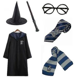 Unbranded (Blue, 135cm (7-8 years)) Magic Wizard 6pc Set Magic Wizard Cosplay Fancy Dress Unbranded (Blue, 135cm (7-8 years)) Magic Wizard 6pc Set Magic Wizard Cosplay Fancy Dress