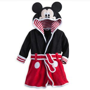 Unbranded (black&red, 120(95-105cm)) Winter Kids Cartoon Animal Fleece Robe Cozy Flannel P Unbranded (black&red, 120(95-105cm)) Winter Kids Cartoon Animal Fleece Robe Cozy Flannel P