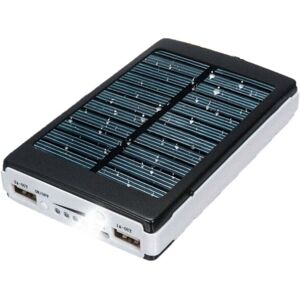 Unbranded 1000000mAh Solar Power Bank Dual USB LED Battery Pack Portable Charger Unbranded 1000000mAh Solar Power Bank Dual USB LED Battery Pack Portable Charger