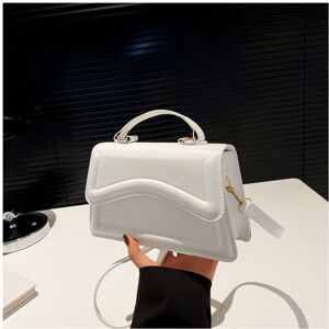 Unbranded (White) Elegant Medium Size Crossbody Shoulder Bag In Classic Colors Perfect For Unbranded (White) Elegant Medium Size Crossbody Shoulder Bag In Classic Colors Perfect For