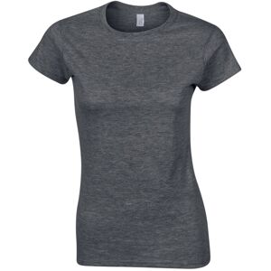 (24 UK, Dark Heather) Gildan Womens/Ladies Softstyle Heather Ringspun Cotton Fit (24 UK, Dark Heather) Gildan Womens/Ladies Softstyle Heather Ringspun Cotton Fit