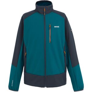 (S, Moroccan Blue/Navy) Regatta Mens Moutdale Soft Shell Jacket (S, Moroccan Blue/Navy) Regatta Mens Moutdale Soft Shell Jacket