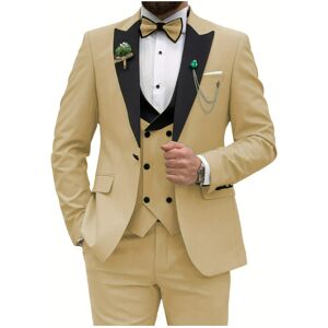Unbranded (champagne, XXS) Slim Fit Suits for Men 3 Piece Double Breasted Suit Men Wedding Unbranded (champagne, XXS) Slim Fit Suits for Men 3 Piece Double Breasted Suit Men Wedding