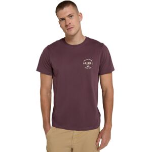 (XS, Burgundy) Animal Mens Jacob Organic T-Shirt (XS, Burgundy) Animal Mens Jacob Organic T-Shirt