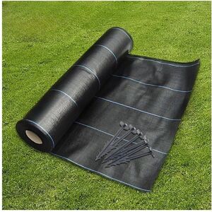 Gardeners Dream (2M x 25M, 50) 2M Wide Groundmaster Heavy Duty Weed Control Fabric Cover Membra Gardeners Dream (2M x 25M, 50) 2M Wide Groundmaster Heavy Duty Weed Control Fabric Cover Membra