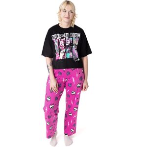 Monster Cable High Short Sleeve Long Leg Pyjama Set (Womens Black) Monster Cable High Short Sleeve Long Leg Pyjama Set (Womens Black)