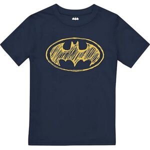 (7-8 Years, Navy) Batman Boys Scratch Logo T-Shirt (7-8 Years, Navy) Batman Boys Scratch Logo T-Shirt