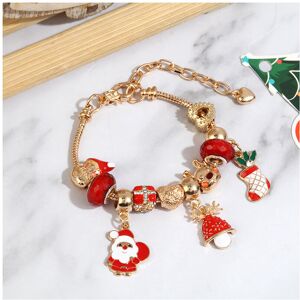 Unbranded (style-1, 21cm) Festive Crystal Beaded Bracelet for Girls Christmas DIY Charm Br Unbranded (style-1, 21cm) Festive Crystal Beaded Bracelet for Girls Christmas DIY Charm Br