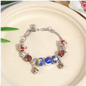 Unbranded (style-5, 21cm) Festive Crystal Beaded Bracelet for Girls Christmas DIY Charm Br Unbranded (style-5, 21cm) Festive Crystal Beaded Bracelet for Girls Christmas DIY Charm Br