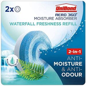 Unibond AERO 360 Moisture Absorber Waterfall Freshness Refill Tab, Aromatherapy, Ultra-A Unibond AERO 360 Moisture Absorber Waterfall Freshness Refill Tab, Aromatherapy, Ultra-A