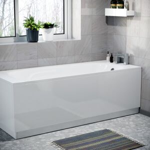 Nes Home White 1800mm Water Proof Durable PVC Front Bath Panel 15mm Thick Nes Home White 1800mm Water Proof Durable PVC Front Bath Panel 15mm Thick