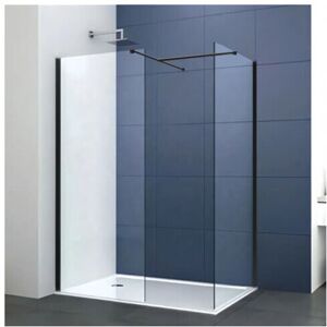 Dirty Pro Tools (1400mm Screen With 900mm End Panel) Walk In Shower Screen Black or Enclosure Fl Dirty Pro Tools (1400mm Screen With 900mm End Panel) Walk In Shower Screen Black or Enclosure Fl